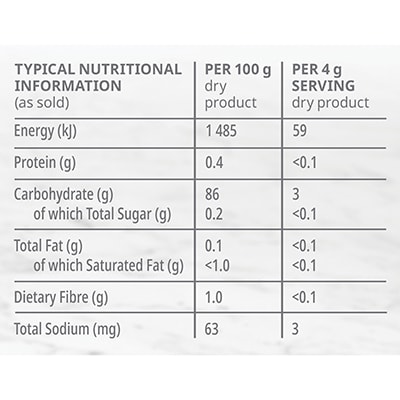 CARTE D'OR Custard Powder - 2.5 Kg - Carte D’Or Custard Powder is made in 3 steps, and delivers great colour, taste and a high yield at a low cost.